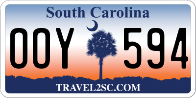 SC license plate OOY594
