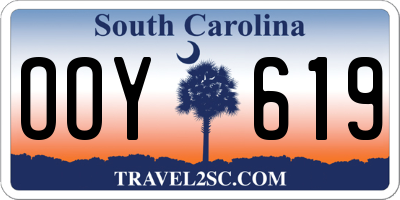 SC license plate OOY619