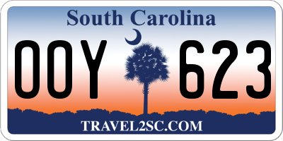 SC license plate OOY623