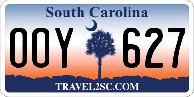 SC license plate OOY627