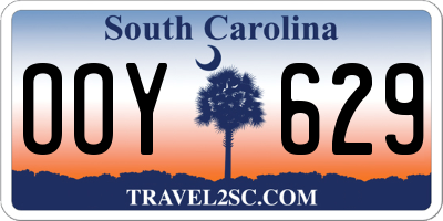 SC license plate OOY629