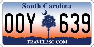 SC license plate OOY639