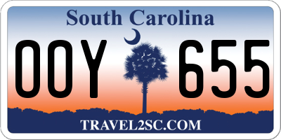 SC license plate OOY655