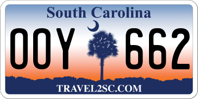 SC license plate OOY662