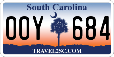 SC license plate OOY684