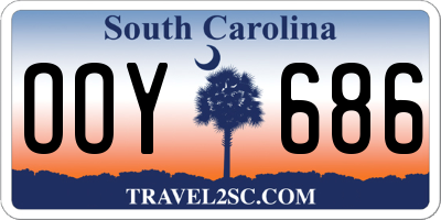 SC license plate OOY686