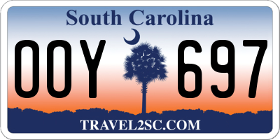 SC license plate OOY697