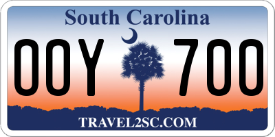 SC license plate OOY700
