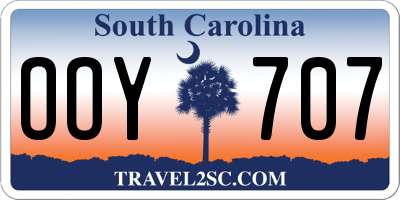 SC license plate OOY707