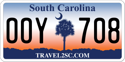 SC license plate OOY708