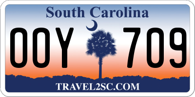 SC license plate OOY709