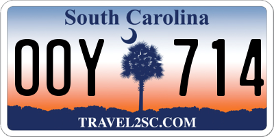 SC license plate OOY714