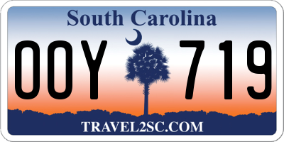 SC license plate OOY719