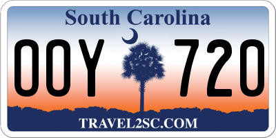 SC license plate OOY720