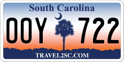 SC license plate OOY722