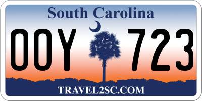 SC license plate OOY723