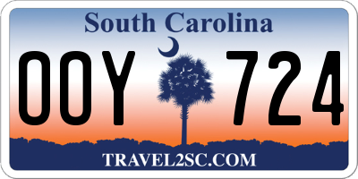 SC license plate OOY724