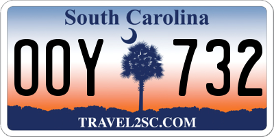 SC license plate OOY732