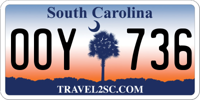 SC license plate OOY736