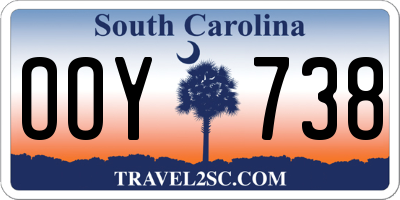 SC license plate OOY738