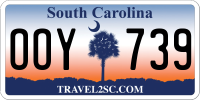 SC license plate OOY739
