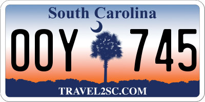SC license plate OOY745