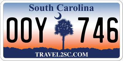 SC license plate OOY746