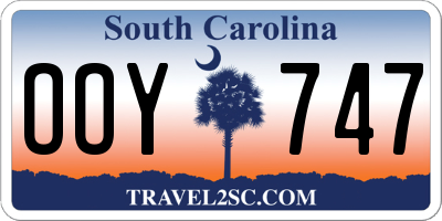 SC license plate OOY747