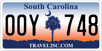 SC license plate OOY748