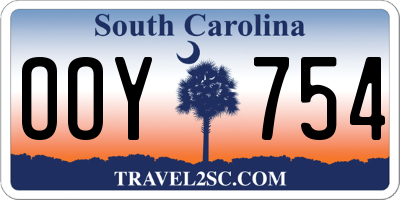 SC license plate OOY754