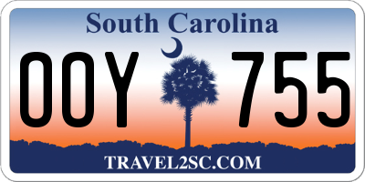 SC license plate OOY755