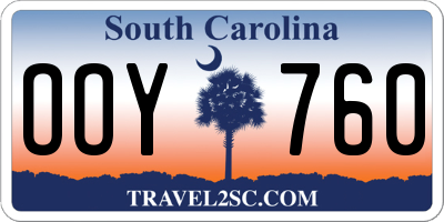 SC license plate OOY760