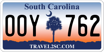 SC license plate OOY762