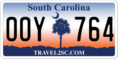 SC license plate OOY764
