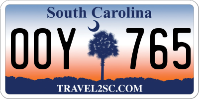 SC license plate OOY765