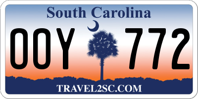 SC license plate OOY772