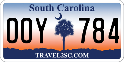SC license plate OOY784