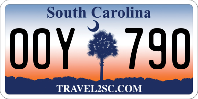 SC license plate OOY790