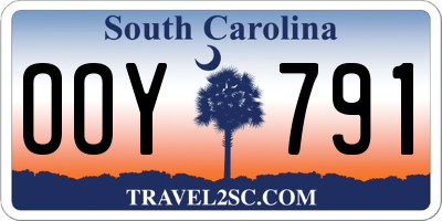 SC license plate OOY791