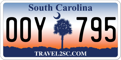 SC license plate OOY795