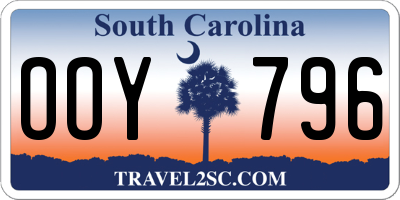 SC license plate OOY796