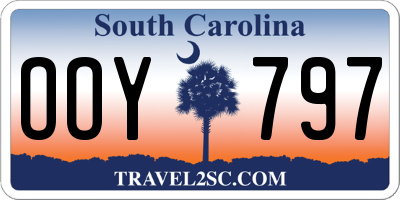 SC license plate OOY797
