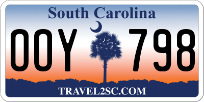 SC license plate OOY798