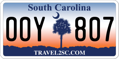 SC license plate OOY807