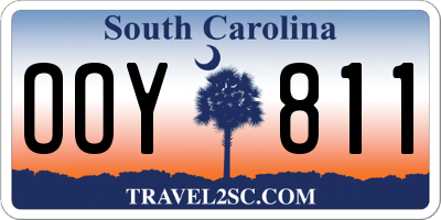 SC license plate OOY811