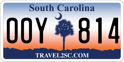 SC license plate OOY814