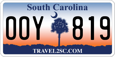 SC license plate OOY819
