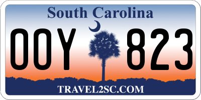 SC license plate OOY823