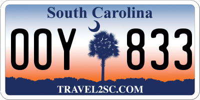 SC license plate OOY833