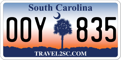 SC license plate OOY835